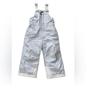 Gerry Toddler Snow Bib Overalls Gray Water Resistant Ski Pants 4T Unisex